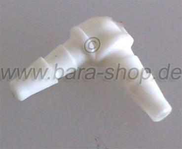 402588 - Motorola Winkelstück / Eartip für Akustikschlauch / weiß
