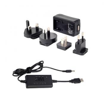 Set FR08/FR09 Ladegerätestecker und USB Ladekabel für Peltor LiteCom