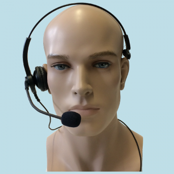 Headset leicht mit Kopfbügel, Lippenmikrofon und PTT