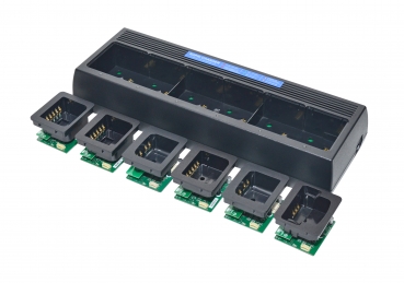 Schnell-Ladegerät 6-fach für Kenwood TK2180 TK3180 NX200 NX300 NX200s NX300s