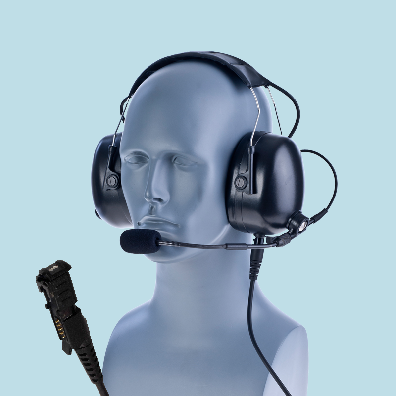 Heavy Duty Headset Motorsport Race dual muff for Motorola DP2400