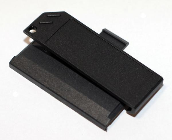 539261 - Akkudeckel anthrazit mit Clip für Swissphone Hurricane