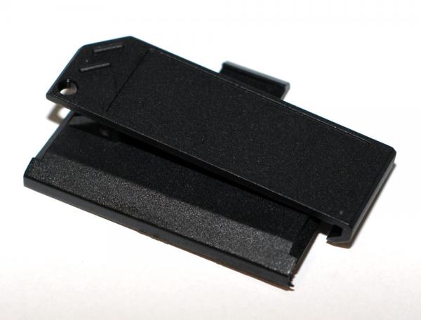 539276 - Akkudeckel schwarz mit Clip für Swissphone Quattro