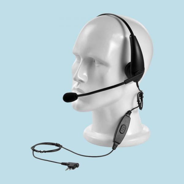 Headset leicht mit Kopfbügel, Lippenmikrofon und PTT