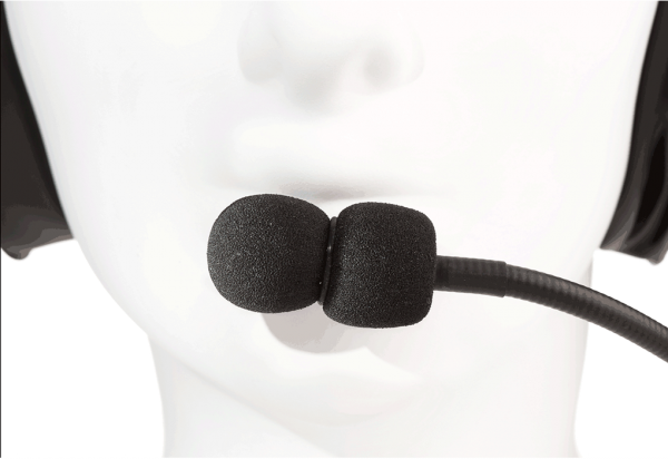 KHS-15D-OH - Schwere geräuschkompensierte Hör-/Sprechgarnitur mit Lippenmikrofon und mit System-Stecker