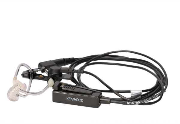 Kenwood KHS-8NC Security Headset mit Schallschlauch,Clipmikrofon und Noise Cancelling Funktion