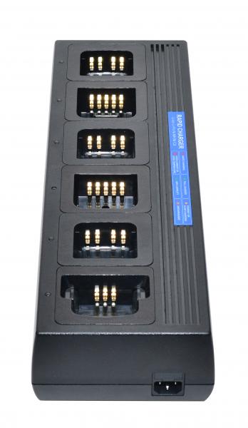 6fach Multi Ladegerät für Motorola CP040 DP1400 C140 CP160 CP180 CP200