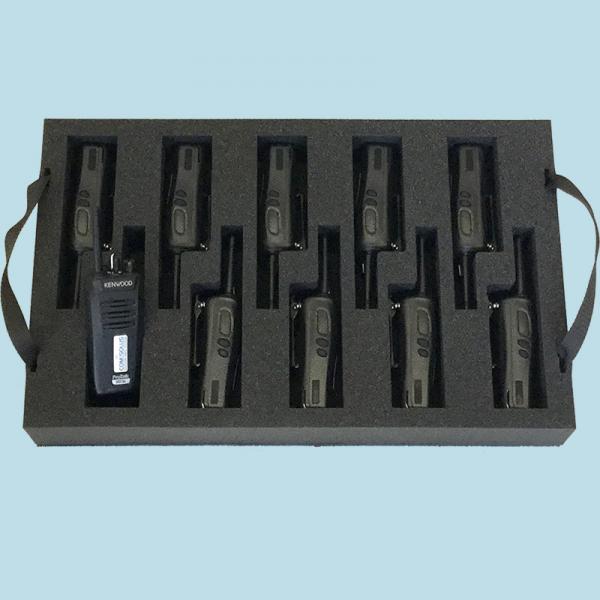 Schaumstoffeinsatz für 10 Funkgeräte Kenwood TK3201 / TK3301 / TK3401 Protalk