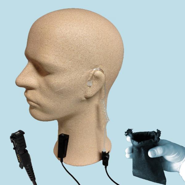 PROFI Security Headset mit Schallschlauch und Nylontasche für Motorola DP2400 DP2600 DP3441 DP3661 PROFI Security Headset mit Schallschlauch und Nylontasche für Motorola DP2400 DP2600 DP3441 DP3661
