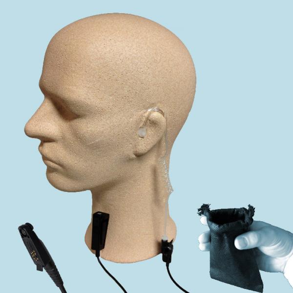PROFI Security Headset mit Schallschlauch und Nylontasche für Motorola GP344 GP388 GP644 GP688 PROFI Security Headset mit Schallschlauch und Nylontasche für Motorola GP344 GP388 GP644 GP688