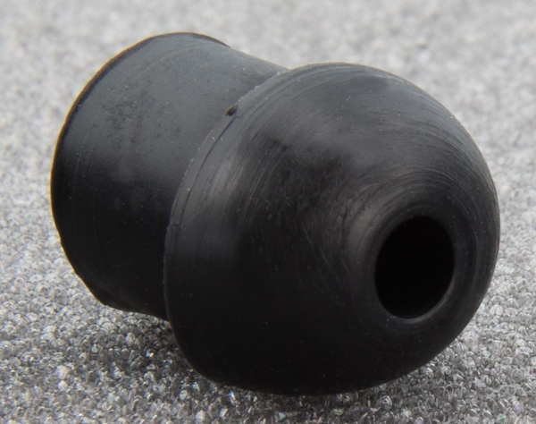 1 Stk. Ohrgummi Ohroliven Ohrstöpsel schwarz 1 Stk. Ohrgummi Ohroliven Ohrstöpsel schwarz
